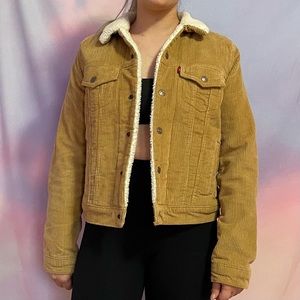 NWT Levi’s corduroy Sherpa jacket